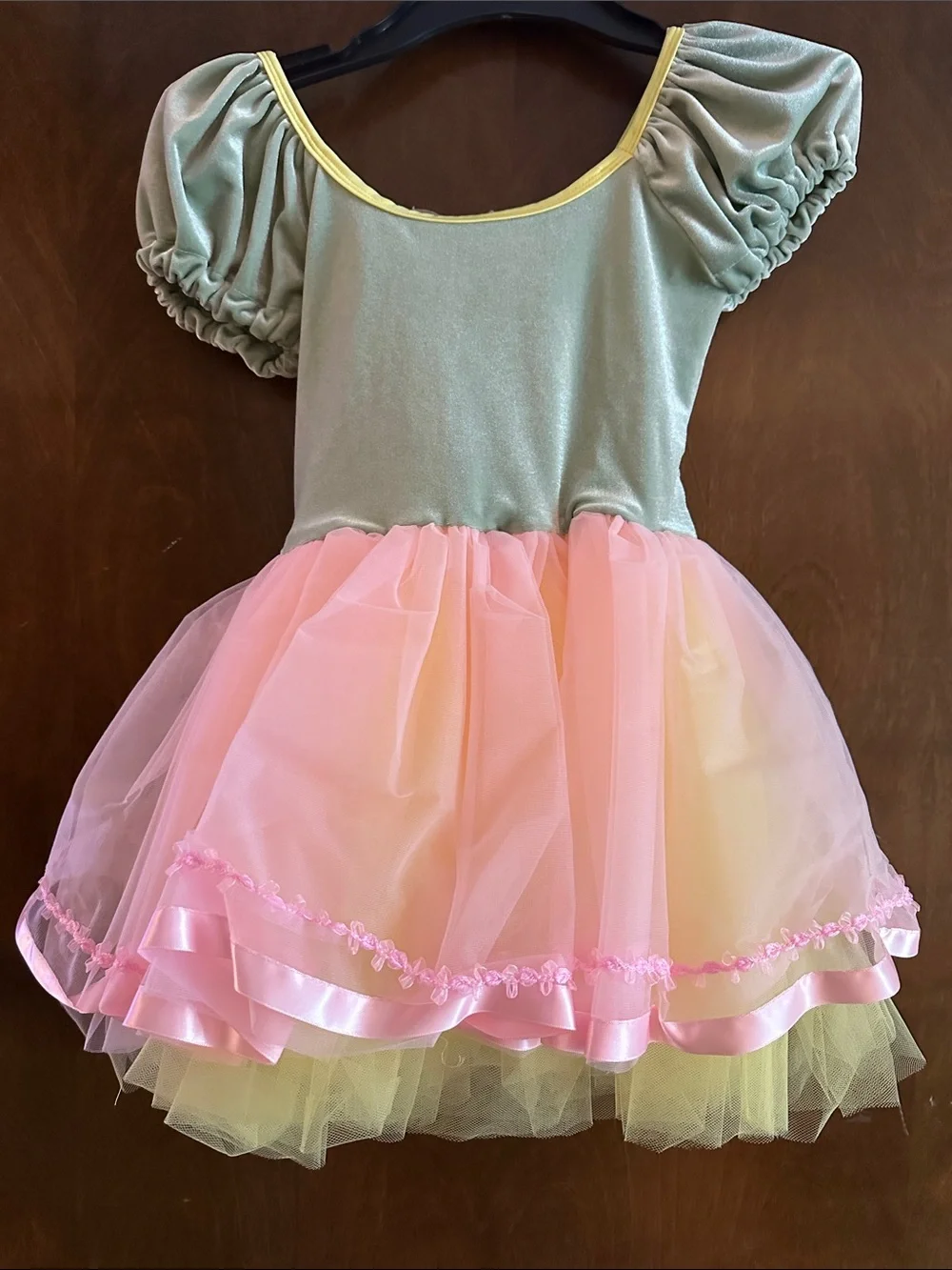 Revolution Dancewear Pastel Pink & Mint Ballet Tutu Leotard Dress for Kids